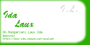 ida laux business card